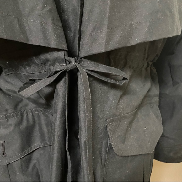 TravelSmith Dark Blue Trench Coat - Picture 5 of 9